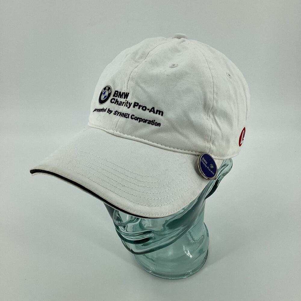 BMW Charity Pro Am Adjustable Size Cap Hat & Ball Marker White 281